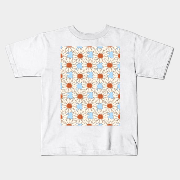 Pastel Floral Pattern Kids T-Shirt by mareescatharsis